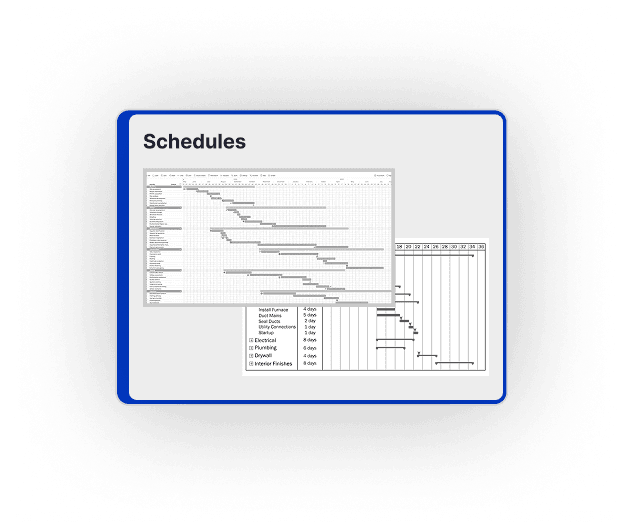 Schedules